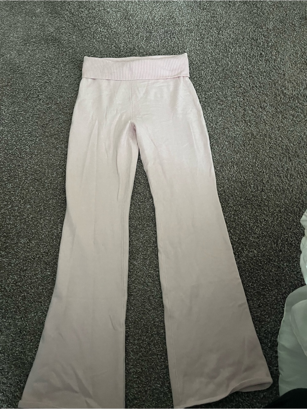 Gilly hicks Light Pink Flare Knit Pants